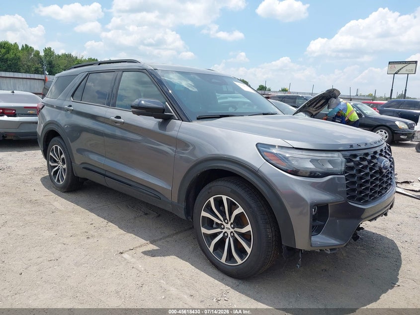 2026 Ford Explorer VIN 1FMUK8KH4TGA55782 IAAI salvage auction — FRONT END, Enterprise Vehicles Clear Only (Arkansas), sold $22,800 on 2026-07-29 (photo 1)