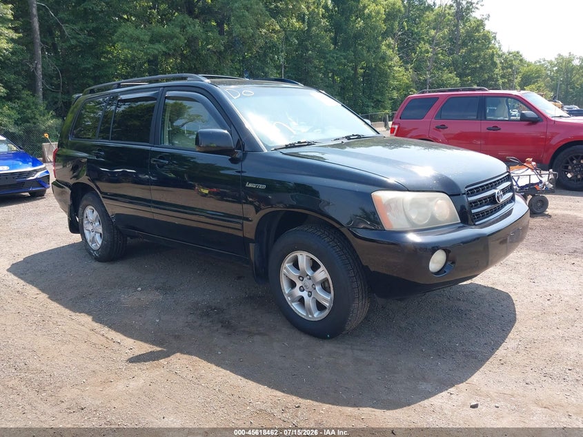 2003 Toyota Highlander VIN JTEHF21A130137811 IAAI salvage auction — RIGHT REAR, Salvage - Greater Than 75% (Maryland), sold $750 on 2026-08-01 (photo 1)
