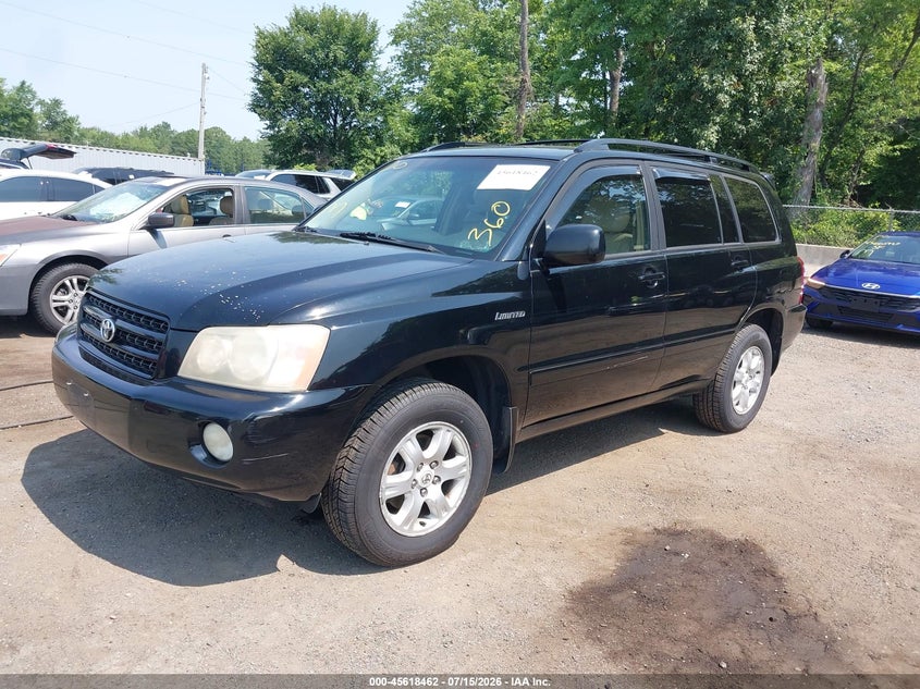 2003 Toyota Highlander VIN JTEHF21A130137811 IAAI salvage auction — RIGHT REAR, Salvage - Greater Than 75% (Maryland), sold $750 on 2026-08-01 (photo 2)