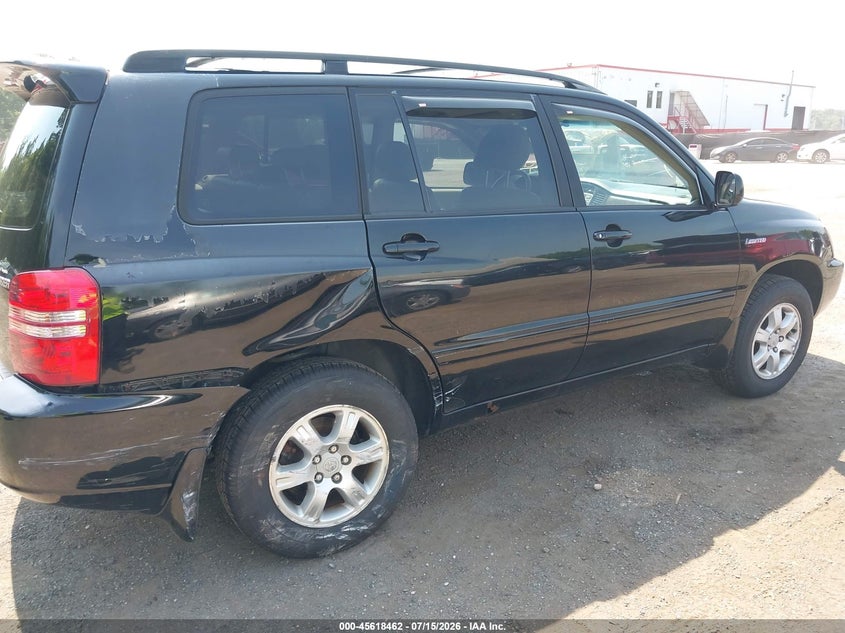 2003 Toyota Highlander VIN JTEHF21A130137811 IAAI salvage auction — RIGHT REAR, Salvage - Greater Than 75% (Maryland), sold $750 on 2026-08-01 (photo 6)