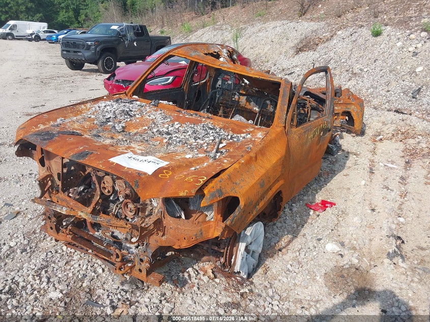 2018 Toyota Tacoma VIN 5TFSZ5AN0JX163634 IAAI salvage auction — BURN, Salvage (Massachusetts), sold $75 on 2026-07-31 (photo 2)