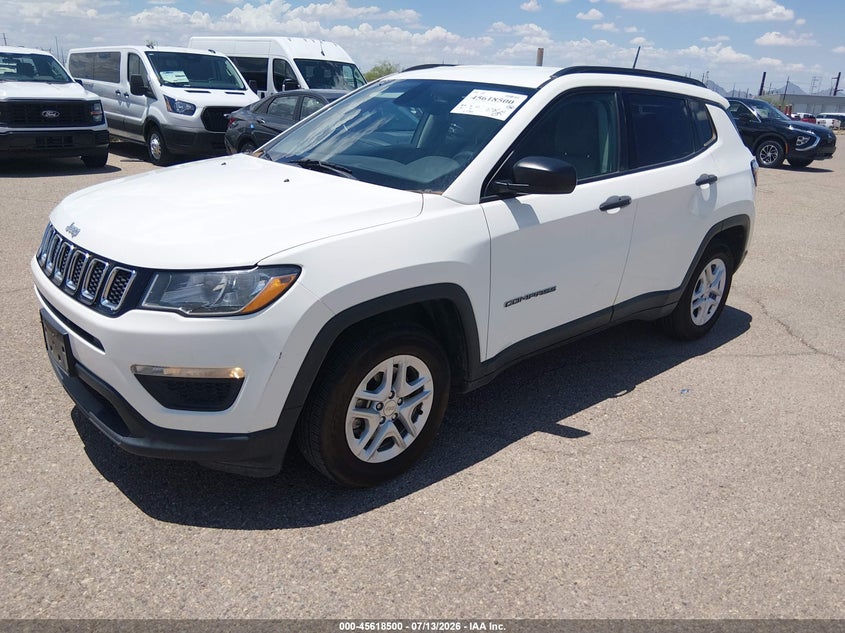 2018 Jeep Compass VIN 3C4NJCAB3JT308644 IAAI salvage auction — NORMAL WEAR, Sf97 (Arizona), sold $7,800 on 2026-08-25 (photo 2)