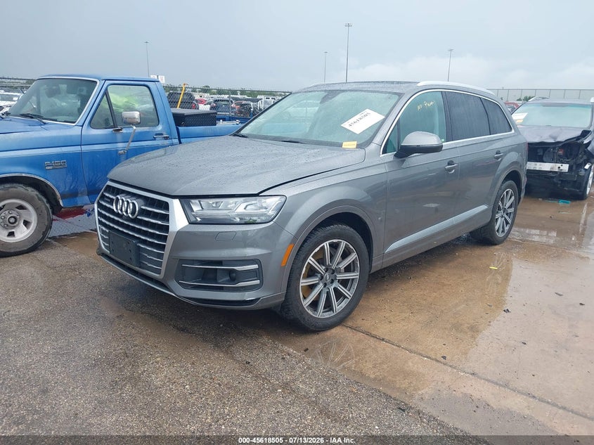 2018 Audi Q7 VIN WA1LAAF74JD002570 IAAI salvage auction — RIGHT REAR, Salvage Title, sold $4,700 on 2026-08-02 (photo 2)