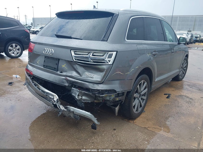 2018 Audi Q7 VIN WA1LAAF74JD002570 IAAI salvage auction — RIGHT REAR, Salvage Title, sold $4,700 on 2026-08-02 (photo 4)