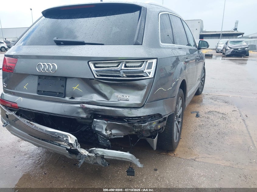2018 Audi Q7 VIN WA1LAAF74JD002570 IAAI salvage auction — RIGHT REAR, Salvage Title, sold $4,700 on 2026-08-02 (photo 6)