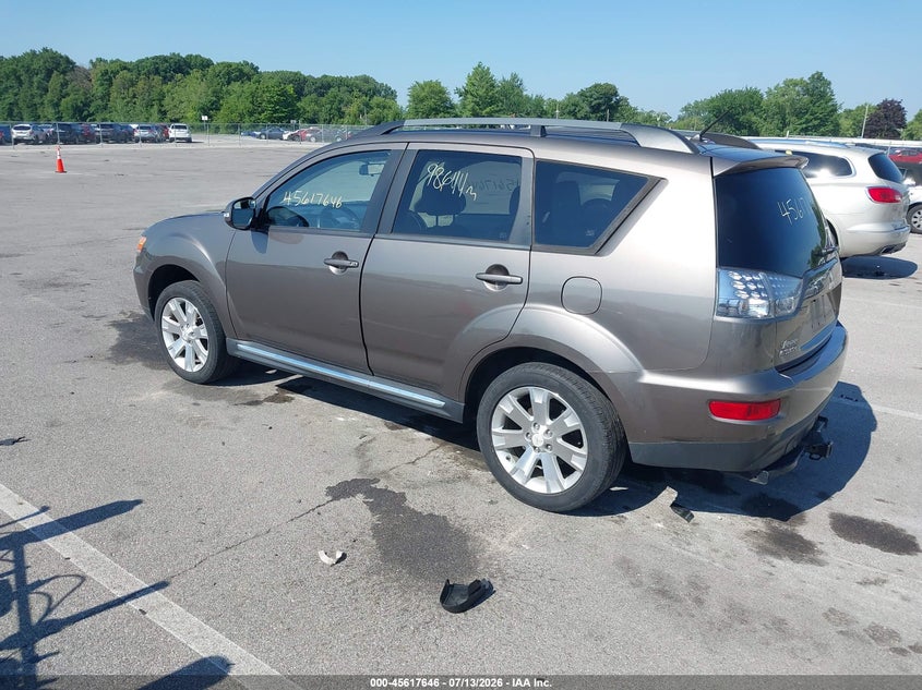 2012 Mitsubishi Outlander VIN JA4AS3AW5CU009836 IAAI salvage auction — NORMAL WEAR, Clear (Indiana), sold $400 on 2026-07-18 (photo 3)