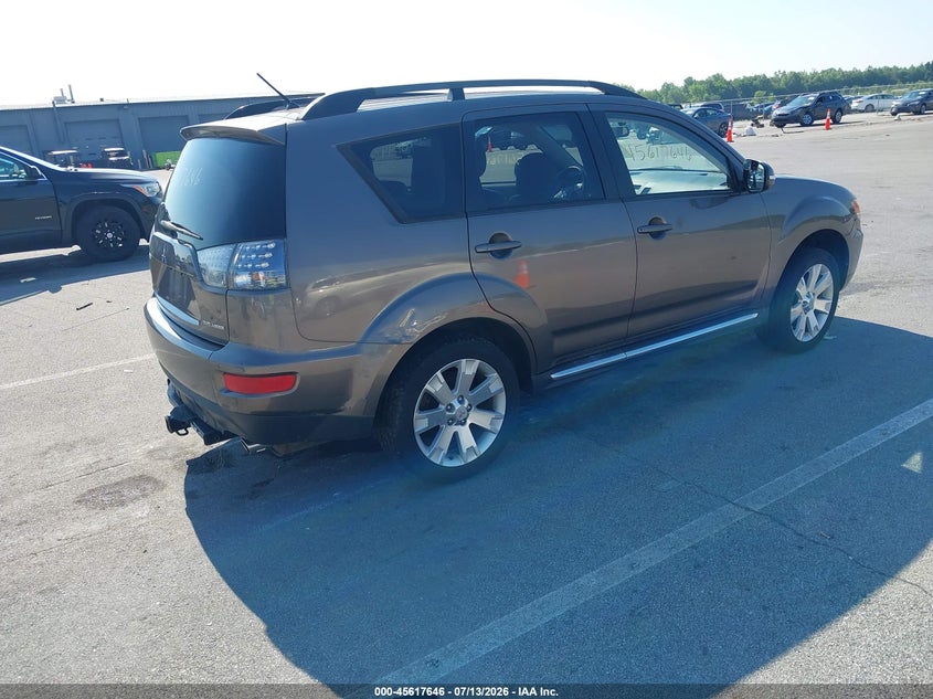 2012 Mitsubishi Outlander VIN JA4AS3AW5CU009836 IAAI salvage auction — NORMAL WEAR, Clear (Indiana), sold $400 on 2026-07-18 (photo 4)
