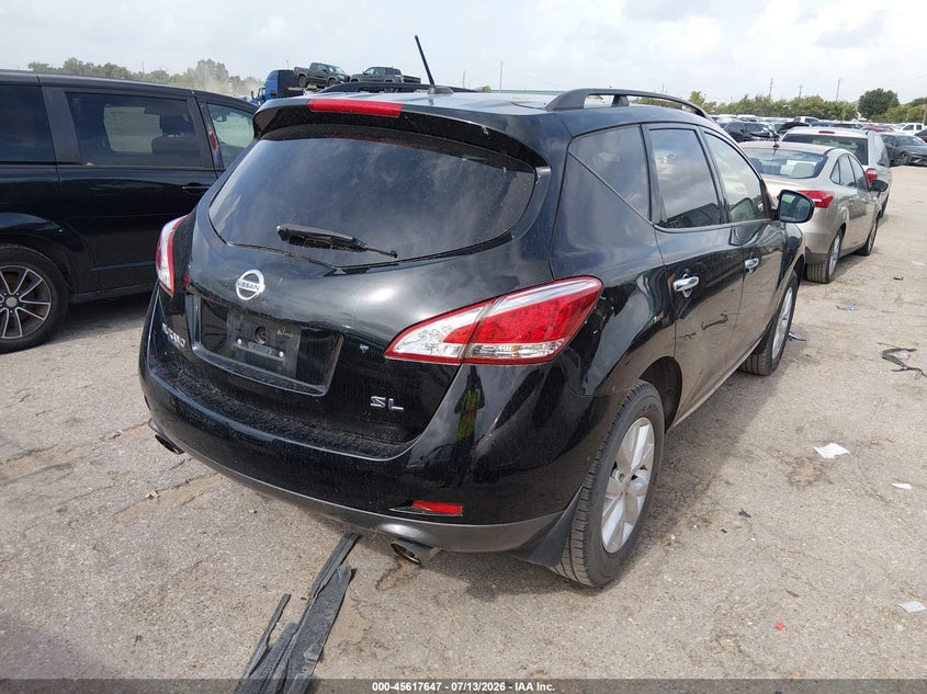 2014 Nissan Murano VIN JN8AZ1MU3EW405579 IAAI salvage auction — NORMAL WEAR, Original (Texas), sold $1,500 on 2026-07-22 (photo 4)