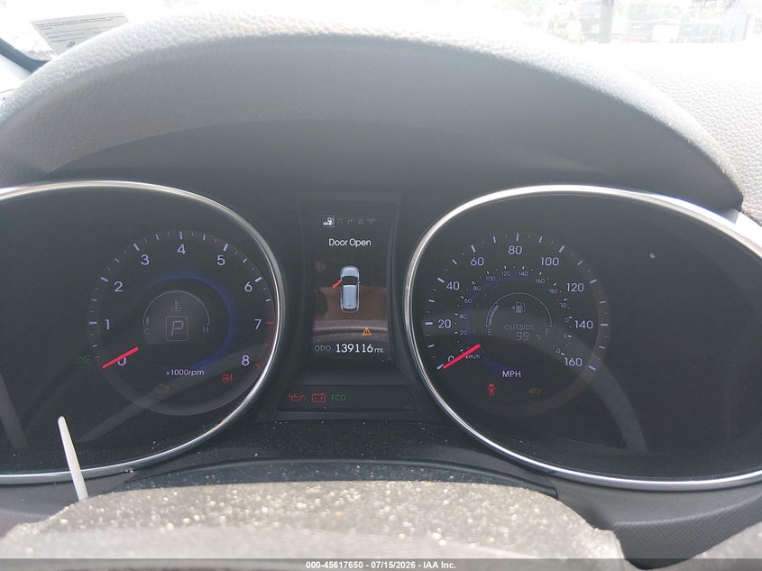 2013 Hyundai Santa fe VIN KM8SRDHF9DU004668 IAAI salvage auction — NORMAL WEAR, Clear (Maryland), sold $1,800 on 2026-07-23 (photo 7)