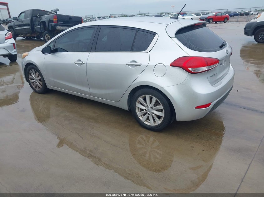 2015 Kia Forte VIN KNAFX5A80F5290076 IAAI salvage auction — NORMAL WEAR, Original (Texas), sold $550 on 2026-07-24 (photo 3)