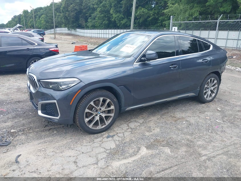 2020 BMW X6 VIN 5UXCY6C08L9C11405 IAAI salvage auction — REAR END, Wait Title, sold $23,000 on 2026-08-27 (photo 2)