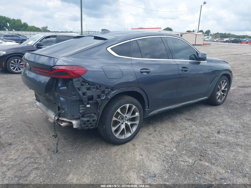 2020 BMW X6 VIN 5UXCY6C08L9C11405 IAAI salvage auction — REAR END, Wait Title, sold $23,000 on 2026-08-27 (photo 4)
