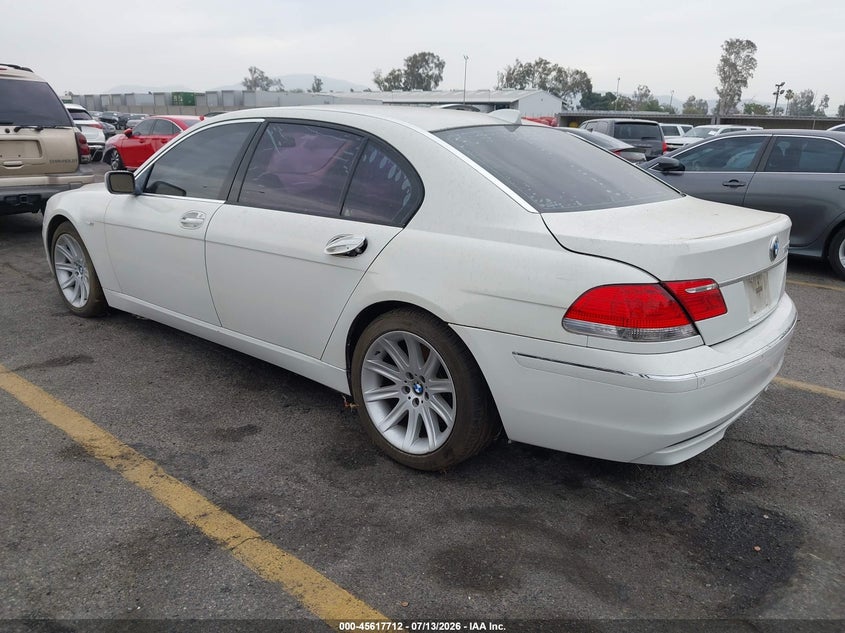 2006 BMW 7 series VIN WBAHN83576DT34826 IAAI salvage auction — NORMAL WEAR, App For Dup Salv Title - Dealer (California), sold $25 on 2026-07-21 (photo 3)