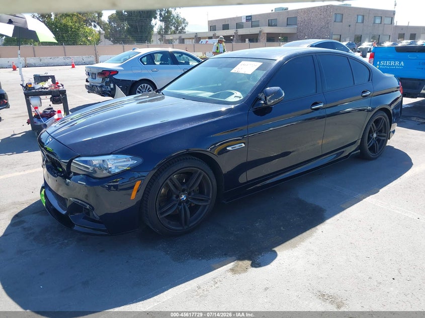 2015 BMW 5er VIN WBA5B1C52FG127262 IAAI salvage auction — FRONT END, Salvage Title, sold $3,050 on 2026-08-10 (photo 2)