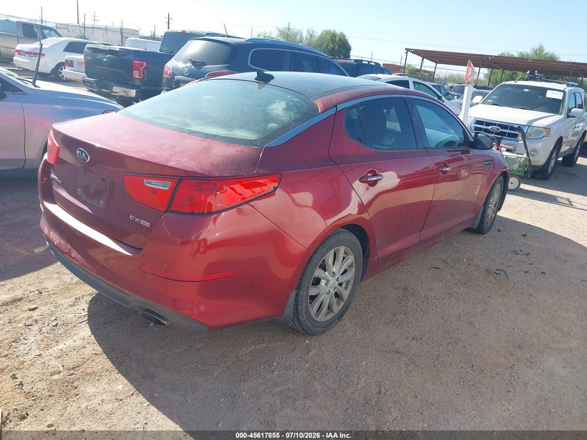 2014 Kia Optima VIN 5XXGN4A7XEG300346 IAAI salvage auction — NORMAL WEAR, Clear-Dealer Only (Arizona), sold $550 on 2026-07-30 (photo 4)
