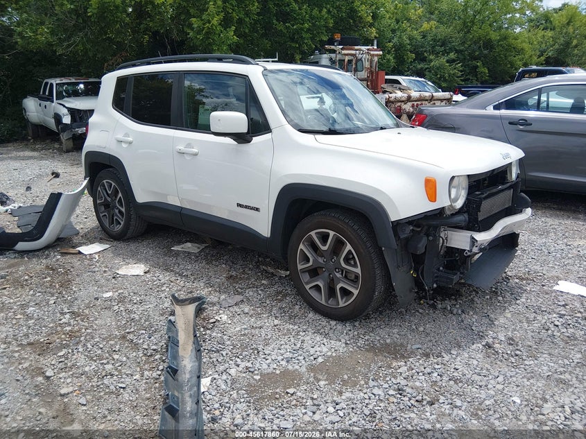2017 Jeep Renegade VIN ZACCJABB2HPF21421 IAAI salvage auction — FRONT END, Salvage (Tennessee), sold $1,850 on 2026-08-01 (photo 1)