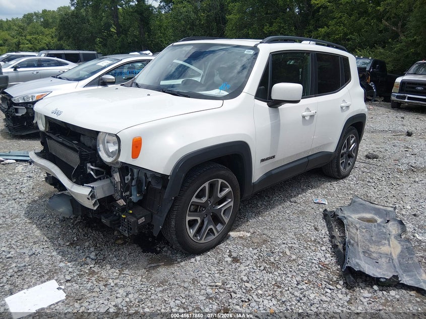2017 Jeep Renegade VIN ZACCJABB2HPF21421 IAAI salvage auction — FRONT END, Salvage (Tennessee), sold $1,850 on 2026-08-01 (photo 2)