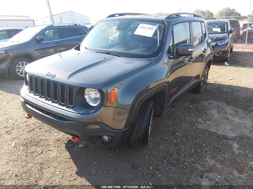 2017 Jeep Renegade VIN ZACCJBCB0HPG51038 IAAI salvage auction — LEFT FRONT, Clear (Indiana), sold $1,200 on 2026-08-12 (photo 2)