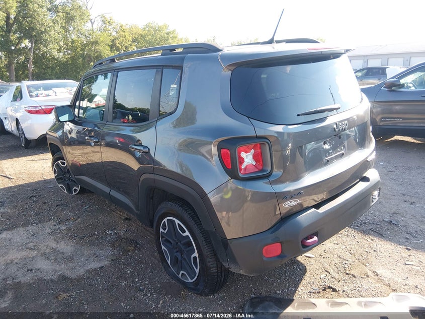 2017 Jeep Renegade VIN ZACCJBCB0HPG51038 IAAI salvage auction — LEFT FRONT, Clear (Indiana), sold $1,200 on 2026-08-12 (photo 3)