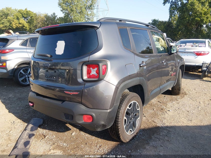 2017 Jeep Renegade VIN ZACCJBCB0HPG51038 IAAI salvage auction — LEFT FRONT, Clear (Indiana), sold $1,200 on 2026-08-12 (photo 4)
