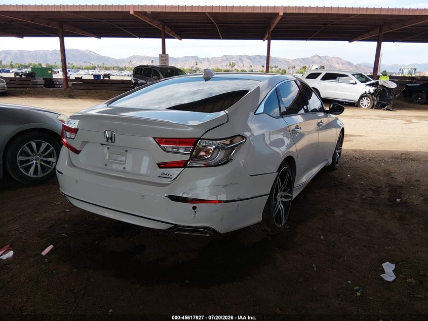 2021 Honda Accord VIN 1HGCV2F94MA009978 IAAI salvage auction — REAR END, Salvage Title, sold $8,600 on 2026-08-21 (photo 4)