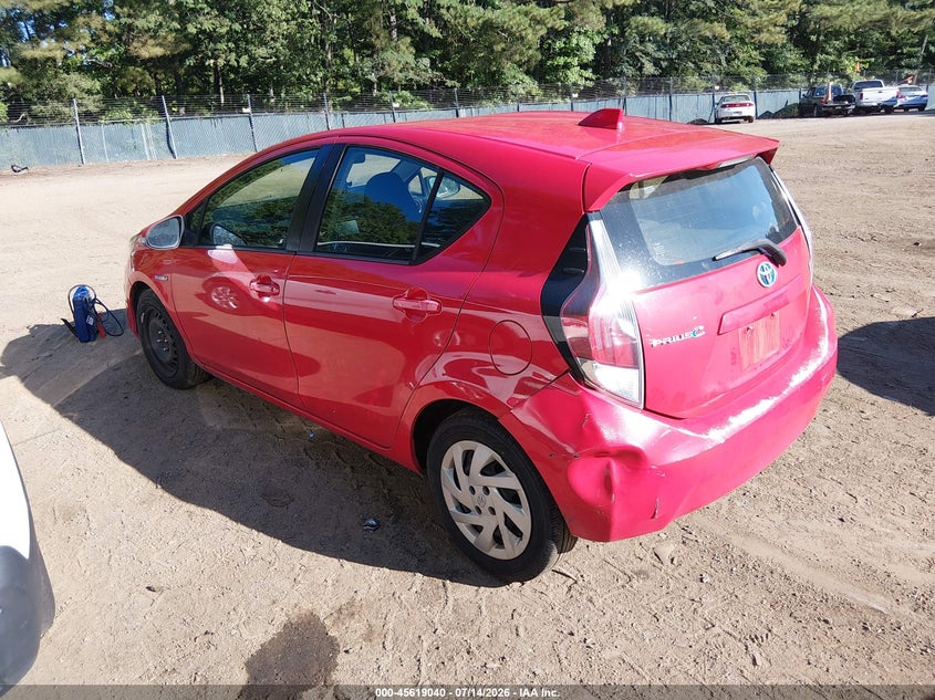 2015 Toyota Prius c VIN JTDKDTB35F1100863 IAAI salvage auction — NORMAL WEAR, Clear (Virginia), sold $500 on 2026-07-30 (photo 3)