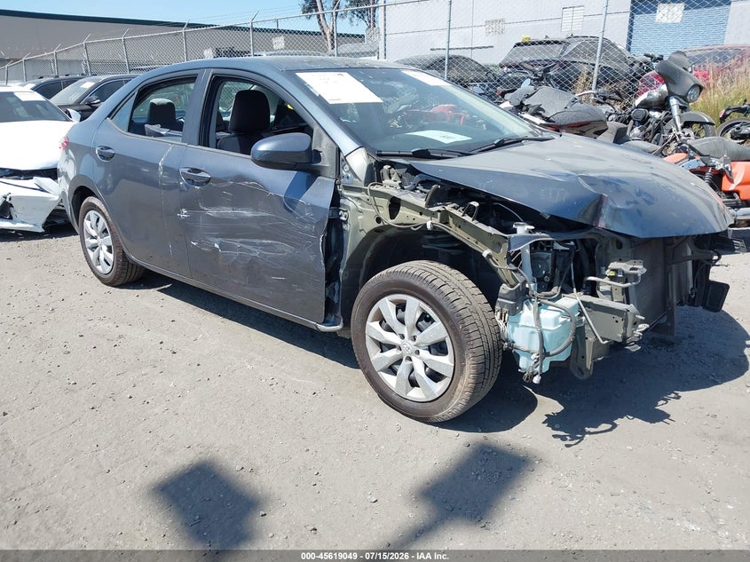 2015 Toyota Corolla VIN 5YFBURHE4FP344950 IAAI salvage auction — RIGHT FRONT, Salvage Certificate (California), sold $2,600 on 2026-07-22 (photo 1)