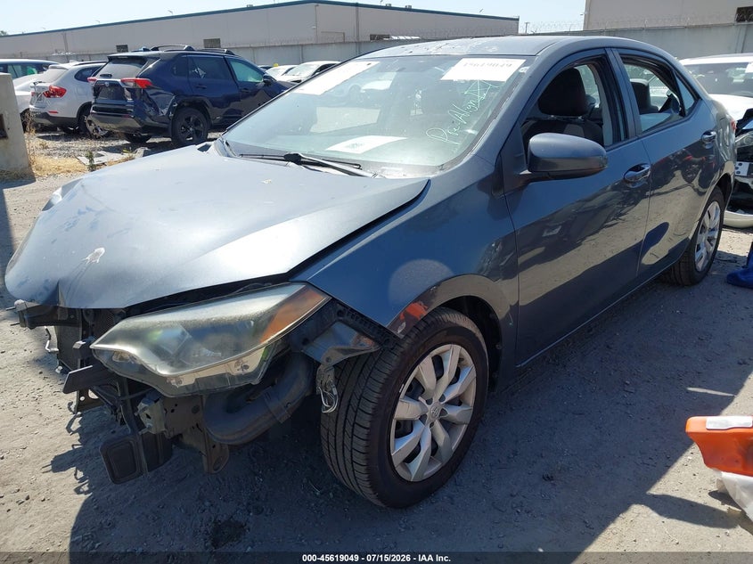 2015 Toyota Corolla VIN 5YFBURHE4FP344950 IAAI salvage auction — RIGHT FRONT, Salvage Certificate (California), sold $2,600 on 2026-07-22 (photo 2)