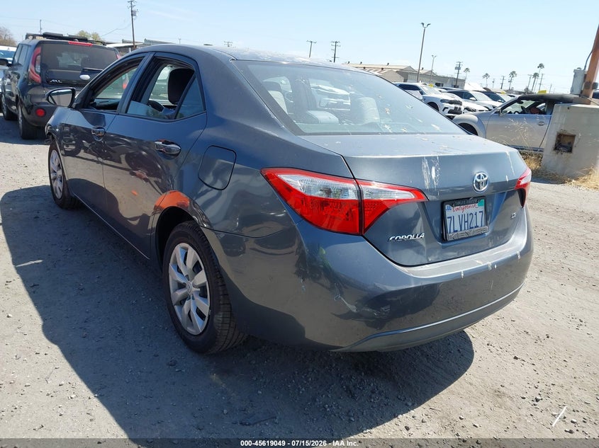 2015 Toyota Corolla VIN 5YFBURHE4FP344950 IAAI salvage auction — RIGHT FRONT, Salvage Certificate (California), sold $2,600 on 2026-07-22 (photo 3)