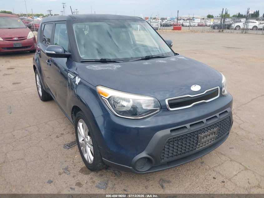 2014 Kia Soul VIN KNDJP3A59E7007216 IAAI salvage auction — NORMAL WEAR, Clear - Dealer Only (California), sold $850 on 2026-07-29 (photo 1)