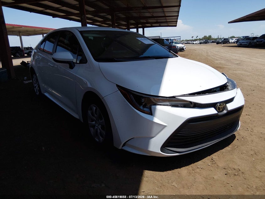 2025 Toyota Corolla VIN 5YFB4MDE1SP238958 IAAI salvage auction — LEFT FRONT, Wait Title, sold $7,600 on 2026-10-20 (photo 1)