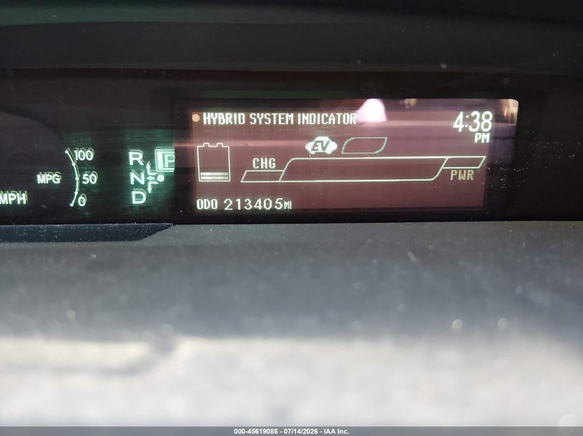 2012 Toyota Prius VIN JTDKN3DP1C3011501 IAAI salvage auction — NORMAL WEAR, Clear (Illinois), sold $4,150 on 2026-07-30 (photo 7)