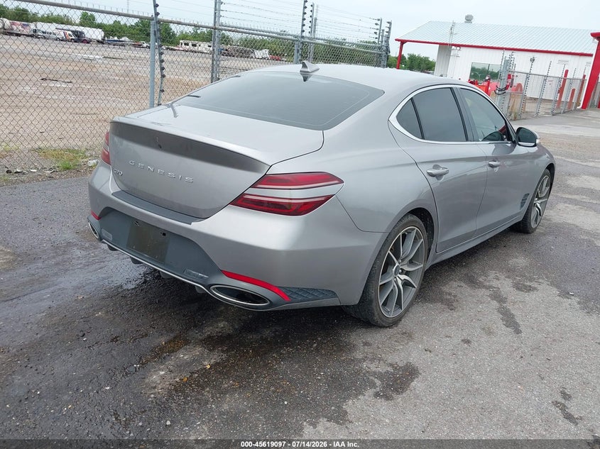 2024 Genesis G70 VIN KMTG34SCXRU142609 IAAI salvage auction — WATER/FLOOD, Salvage Title, sold $9,400 on 2026-08-17 (photo 4)