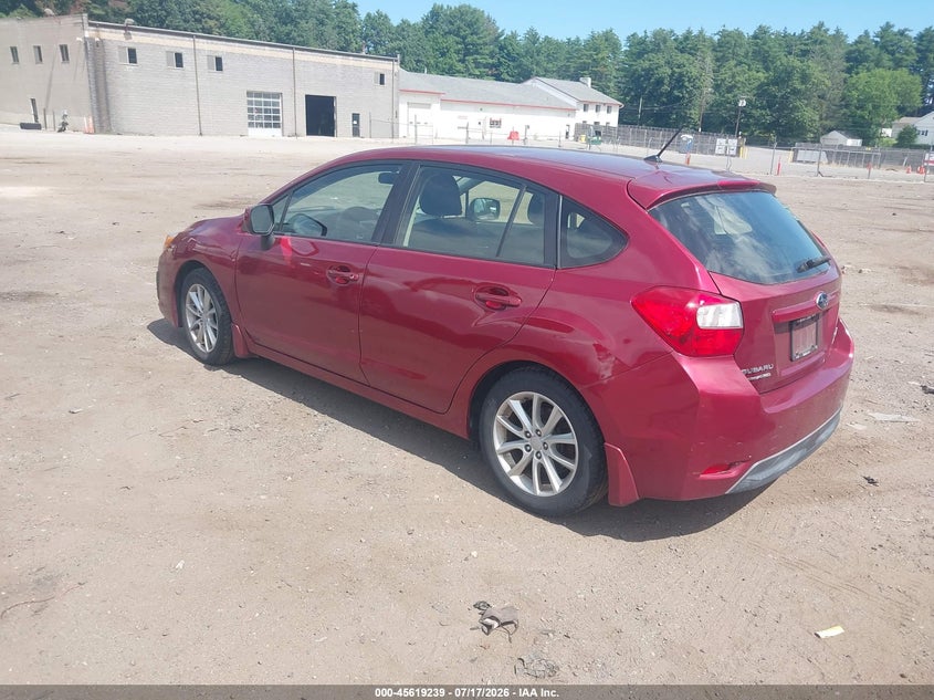2013 Subaru Impreza VIN JF1GPAC6XD2217684 IAAI salvage auction — FRESH WATER, Clear (Massachusetts), sold $950 on 2026-07-31 (photo 3)