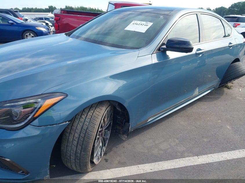2018 Genesis G80 VIN KMHGN4JB6JU248654 IAAI salvage auction — LEFT REAR, Wait Title, sold $5,150 on 2026-09-30 (photo 6)