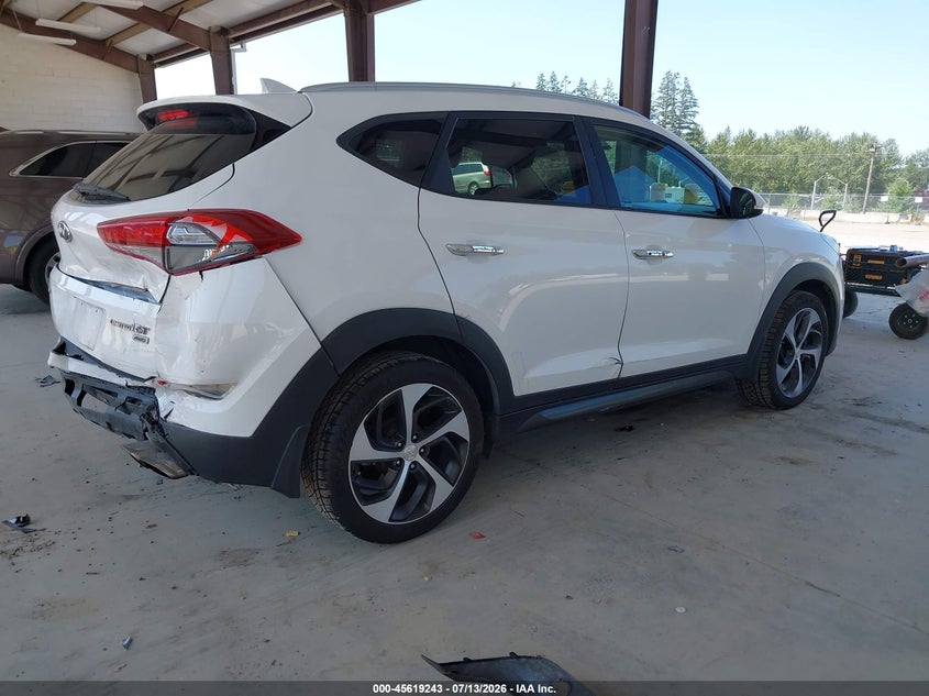 2016 Hyundai Tucson VIN KM8J3CA20GU023645 IAAI salvage auction — REAR END, Salvage Title, sold $2,000 on 2026-07-31 (photo 4)