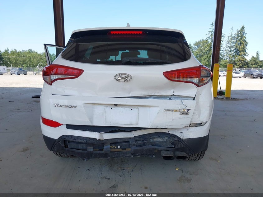 2016 Hyundai Tucson VIN KM8J3CA20GU023645 IAAI salvage auction — REAR END, Salvage Title, sold $2,000 on 2026-07-31 (photo 6)