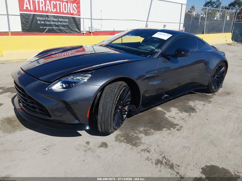 2025 Aston martin Vantage VIN SCFSMGFWXSGN09803 IAAI salvage auction — SIDE, Salvage Title, sold $86,250 on 2026-09-02 (photo 2)