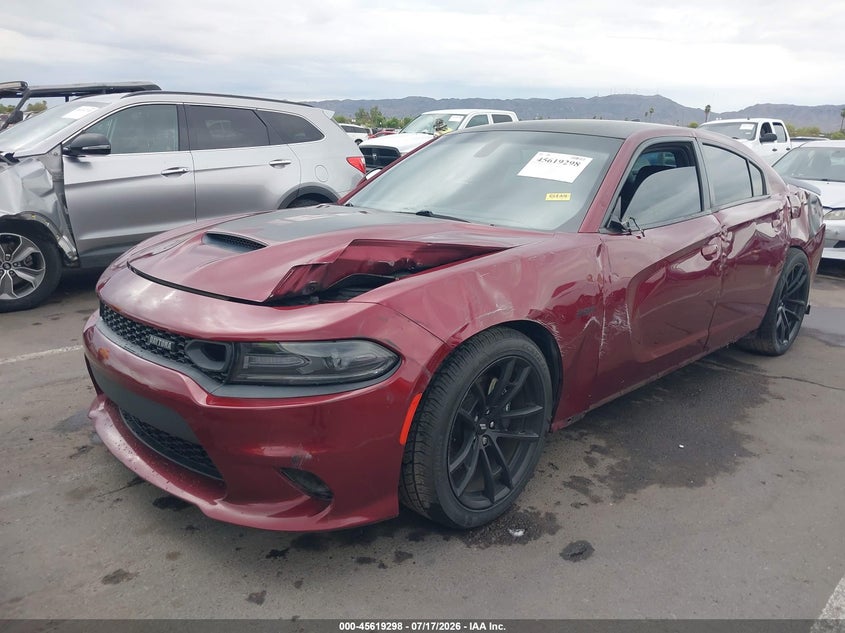 2019 Dodge Charger VIN 2C3CDXGJXKH619264 IAAI salvage auction — LEFT SIDE, Salvage Title, sold $12,350 on 2026-09-01 (photo 6)