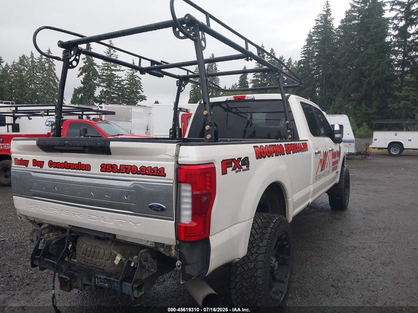 2017 Ford F-350 VIN 1FT8W3BT1HEB36226 IAAI salvage auction — LEFT REAR, Bill Of Sale (Washington), sold $14,100 on 2026-07-29 (photo 4)