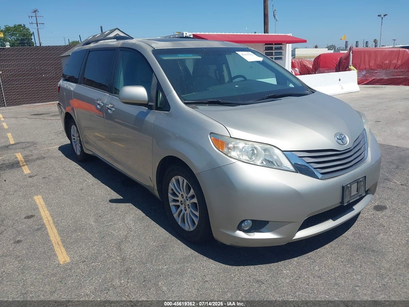 2016 Toyota Sienna VIN 5TDYK3DC6GS721000 IAAI salvage auction — REAR END, Salvage (California), sold $4,650 on 2026-07-29 (photo 1)