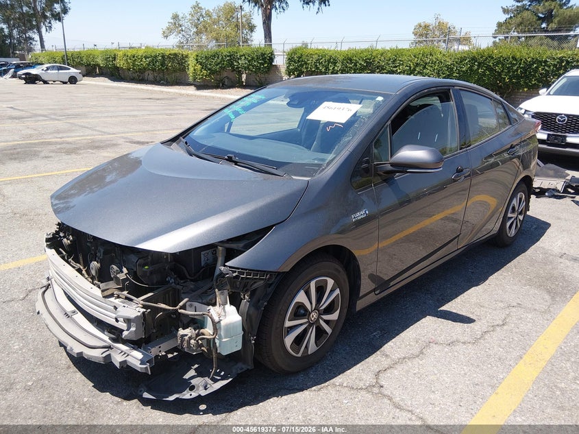 2018 Toyota Prius VIN JTDKARFP2J3097300 IAAI salvage auction — FRONT & REAR, Salvage (California), sold $5,000 on 2026-07-28 (photo 2)