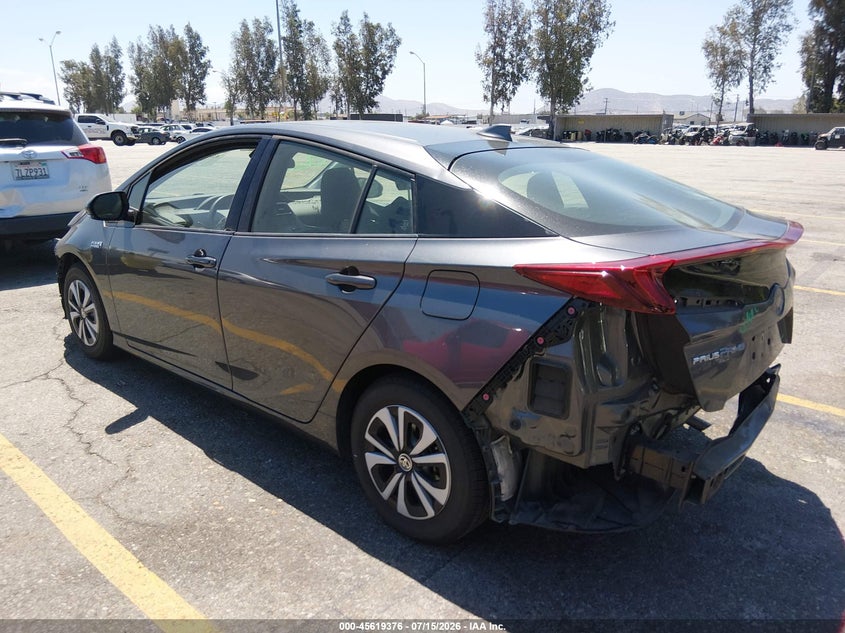 2018 Toyota Prius VIN JTDKARFP2J3097300 IAAI salvage auction — FRONT & REAR, Salvage (California), sold $5,000 on 2026-07-28 (photo 3)