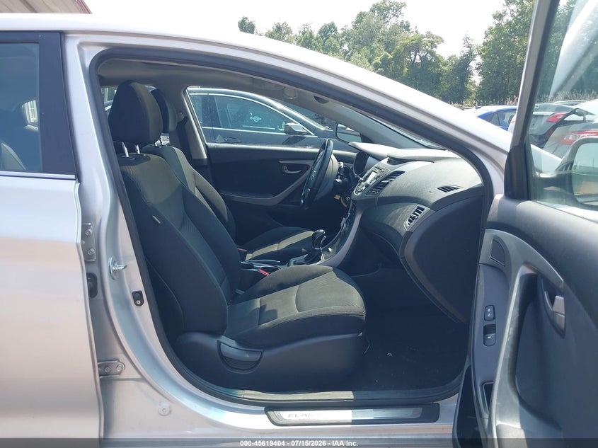 2015 Hyundai Elantra VIN KMHDH4AE7FU393391 IAAI salvage auction — LEFT SIDE, Salvage - Greater Than 75% (Maryland), sold $1,100 on 2026-07-30 (photo 5)
