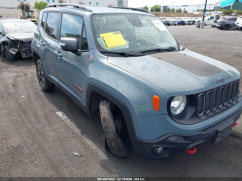 2015 Jeep Renegade VIN ZACCJBCT7FPC08200 IAAI salvage auction — LEFT FRONT, Wait Title, sold $1,050 on 2026-08-21 (photo 1)