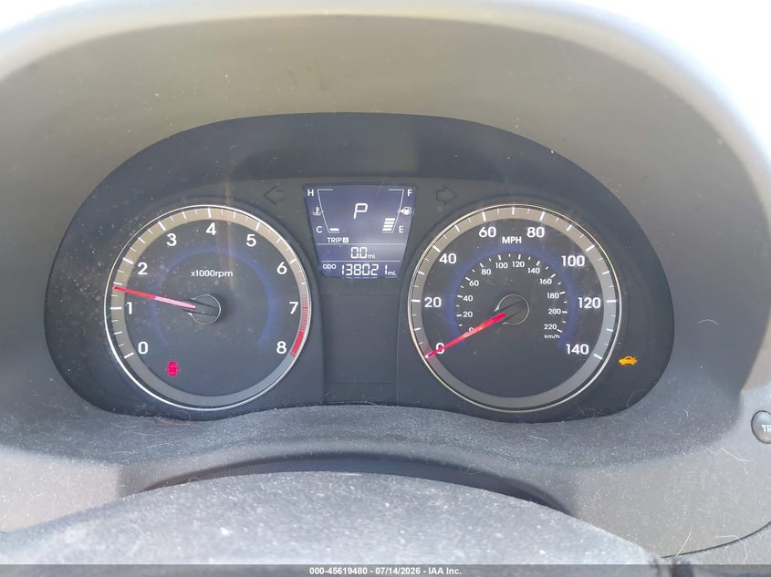 2013 Hyundai Accent VIN KMHCT4AE9DU366930 IAAI salvage auction — REAR END, Salvage Title, sold $650 on 2026-08-01 (photo 7)