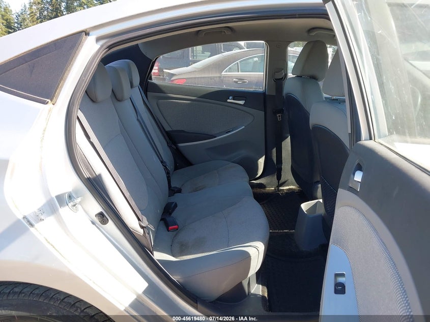 2013 Hyundai Accent VIN KMHCT4AE9DU366930 IAAI salvage auction — REAR END, Salvage Title, sold $650 on 2026-08-01 (photo 8)