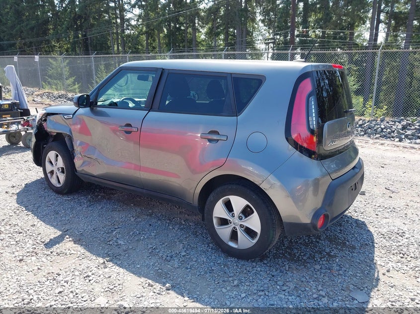 2016 Kia Soul VIN KNDJN2A27G7389576 IAAI salvage auction — LEFT SIDE, Salvage Title, sold $1,050 on 2026-07-30 (photo 3)