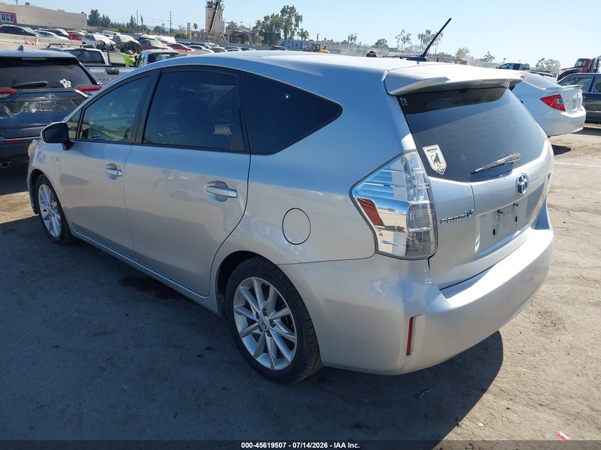 2012 Toyota Prius v VIN JTDZN3EU1C3091790 IAAI salvage auction — RIGHT FRONT, Salvage (California), sold $2,000 on 2026-07-22 (photo 3)