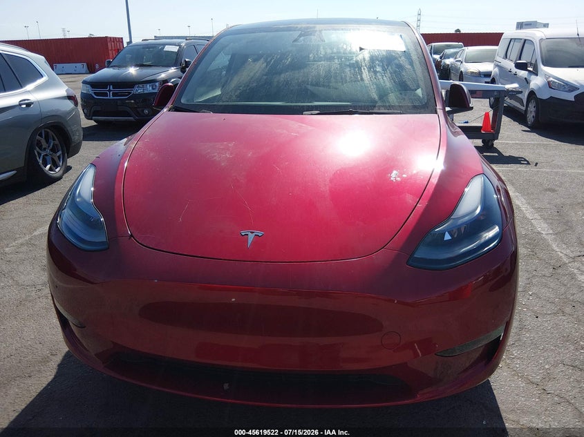 2024 Tesla Model y VIN 7SAYGDED8RF100897 IAAI salvage auction — Burn Interior, Salvage (California), sold $6,900 on 2026-07-30 (photo 6)